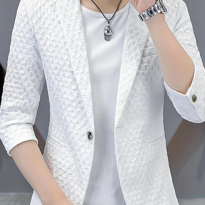 Pánsky ohňovzdorný oblek pre administratívnu/súdnú uniformu, Corduroy vonkajšok, ľanové hlavné tkanivo, jar 2025