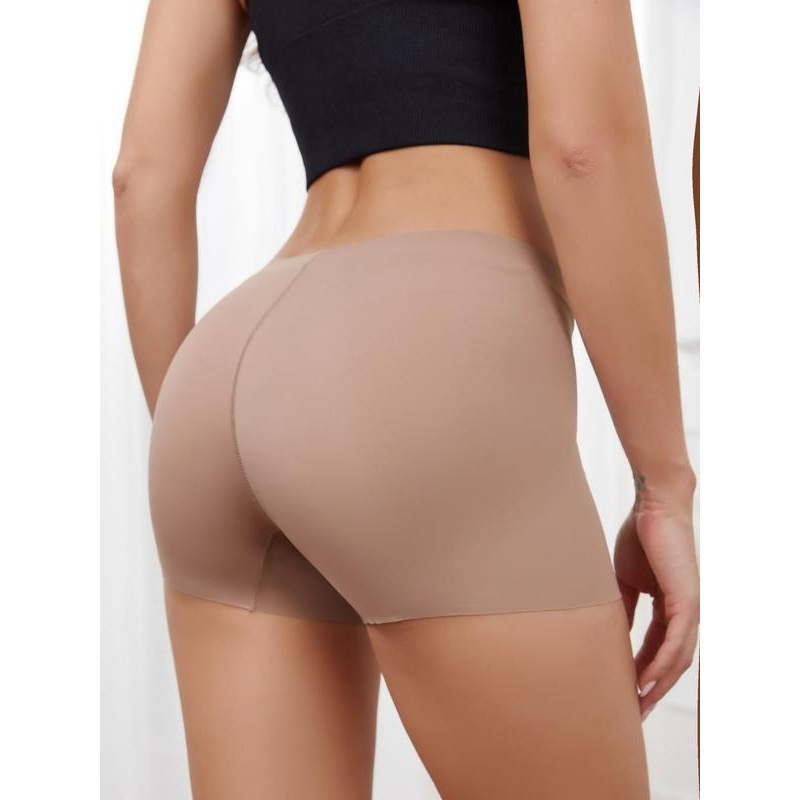 Ženske bezšivne gaćice s niskim strukom, fleece tkanina, 100% poliester, bambus vlakna podstava