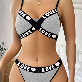 Set grudnjaka s čipkom, prozračan komfor, 3/4 kupa, bez oblikovanih košarica, stražnje kopčanje s tri reda kukica, fiksne dvostruke naramenice