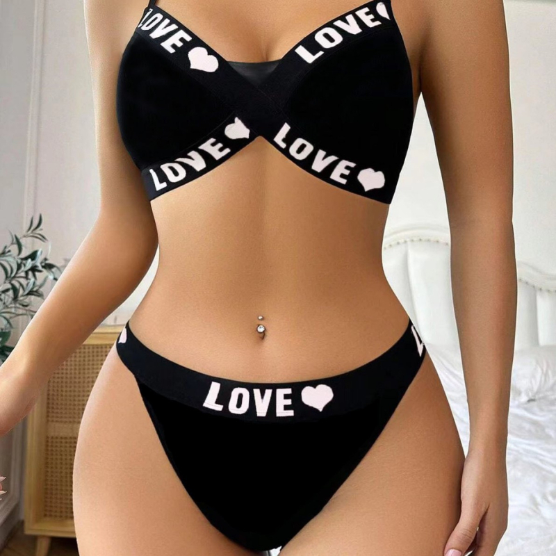 Set grudnjaka s čipkom, prozračan komfor, 3/4 kupa, bez oblikovanih košarica, stražnje kopčanje s tri reda kukica, fiksne dvostruke naramenice