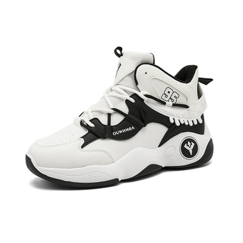 Ανδρικά Παπούτσια Μπάσκετ με Ψηλό Άνω Μέρος, Διαπνέουσα Τεχνολογία, Κορδόνια Εμπρός, Αντιολισθητική Σόλα