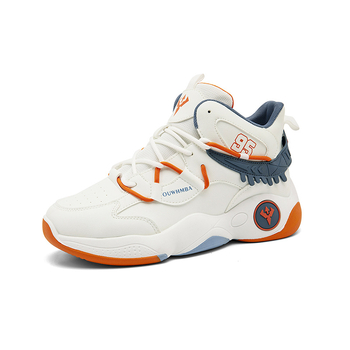 Ανδρικά Παπούτσια Μπάσκετ με Ψηλό Άνω Μέρος, Διαπνέουσα Τεχνολογία, Κορδόνια Εμπρός, Αντιολισθητική Σόλα