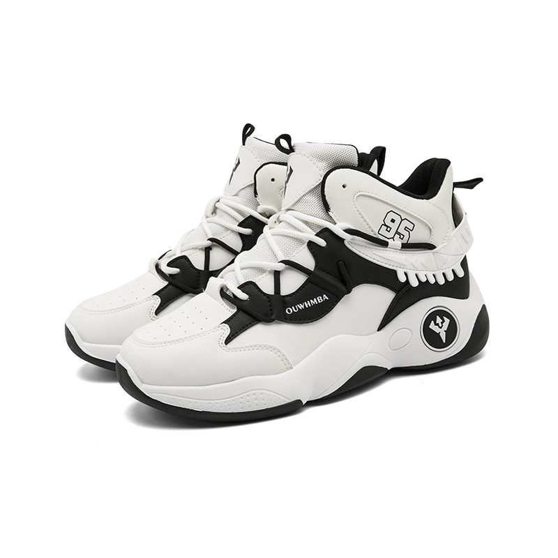 Ανδρικά Παπούτσια Μπάσκετ με Ψηλό Άνω Μέρος, Διαπνέουσα Τεχνολογία, Κορδόνια Εμπρός, Αντιολισθητική Σόλα