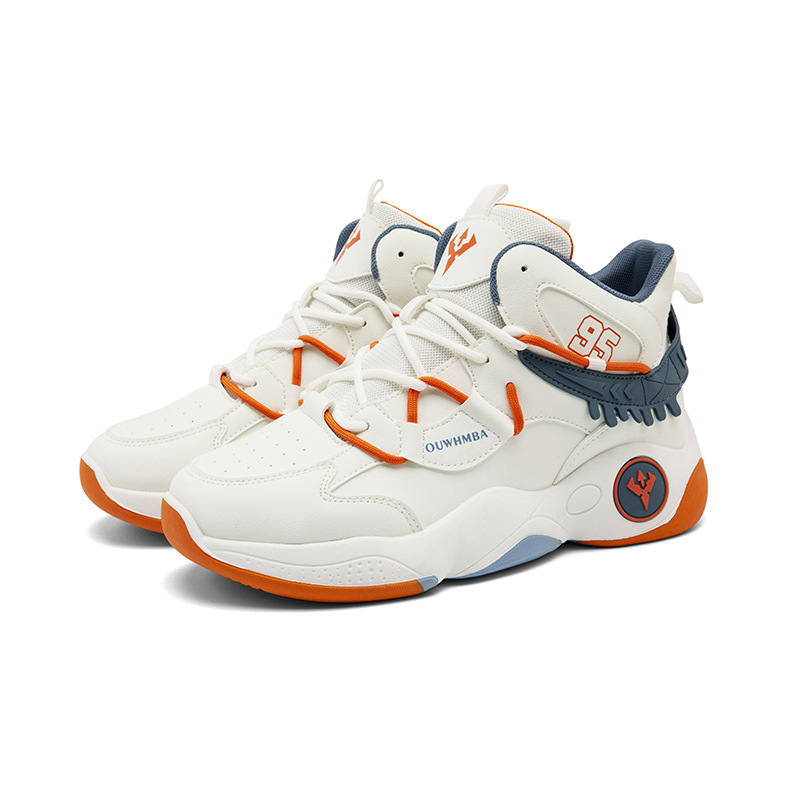 Ανδρικά Παπούτσια Μπάσκετ με Ψηλό Άνω Μέρος, Διαπνέουσα Τεχνολογία, Κορδόνια Εμπρός, Αντιολισθητική Σόλα