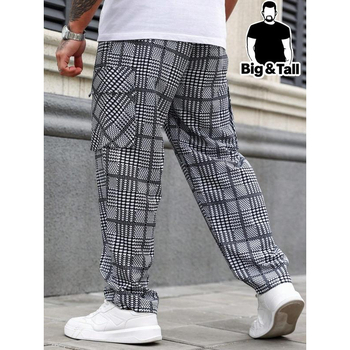 Muške casual hlače s opuštenom krojem, duge, elastičan pojas, fleece podstava, Lycra materijal