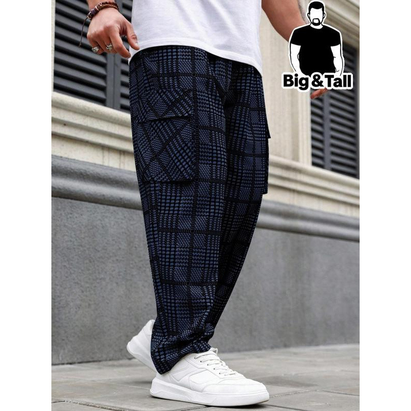 Muške casual hlače s opuštenom krojem, duge, elastičan pojas, fleece podstava, Lycra materijal