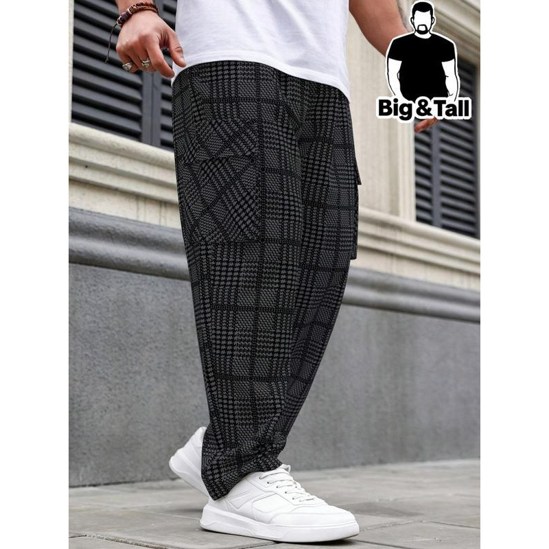 Muške casual hlače s opuštenom krojem, duge, elastičan pojas, fleece podstava, Lycra materijal