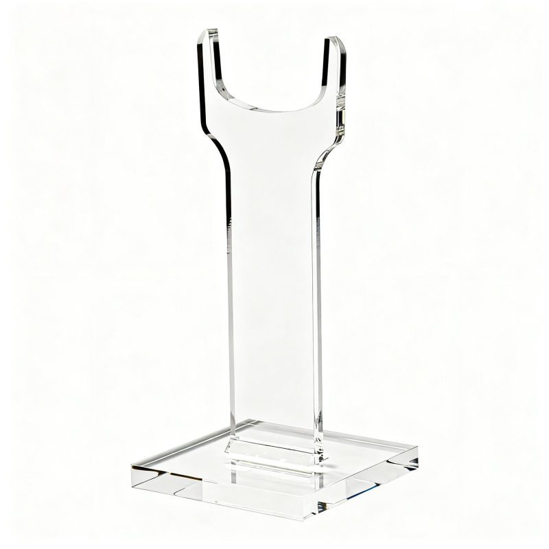 Akrylový stojan na zobrazenie modelových zbraní — stolný displej, 1 vrstva, vhodný pre domov aj špecializované obchody