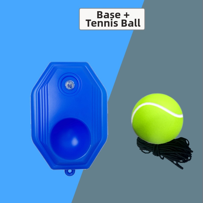 Tréningový set tenisovej rakety pre začiatočníkov – samostatné cvičenie s lanom, hliníková zliatina (Materiál: hliníková zliatina; Šport: tenis; Scenáre: stolný tenis a bedminton)