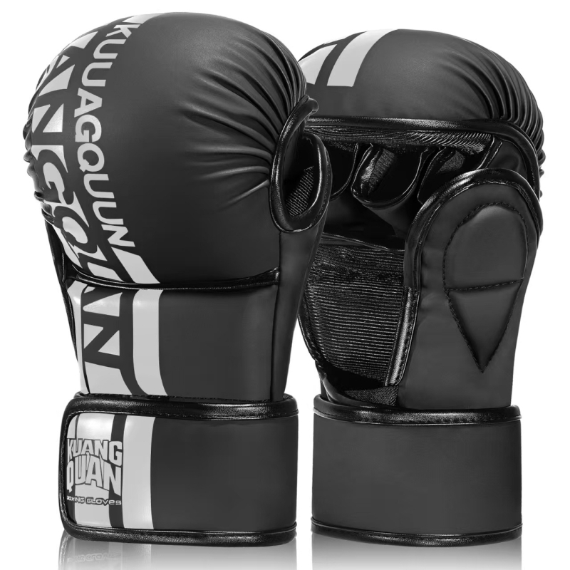 Boxovacie rukavice pre dospelých - profesionálny tréning, Muay Thai rukavice s polprstami, model ltao1003836576, značka Haichao Department Store Factory