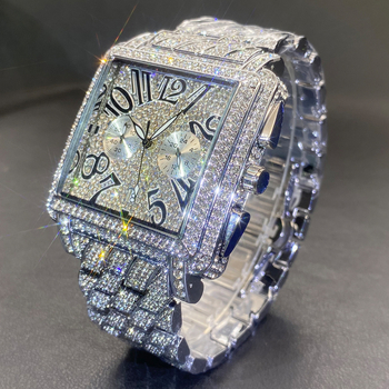 Miss Fox pánske hodinky so štvorcovým ciferníkom, Quartz pohyb (Japonsko), odolnosť voči vode 30 m, kovový puzdro, remienok pozlátený