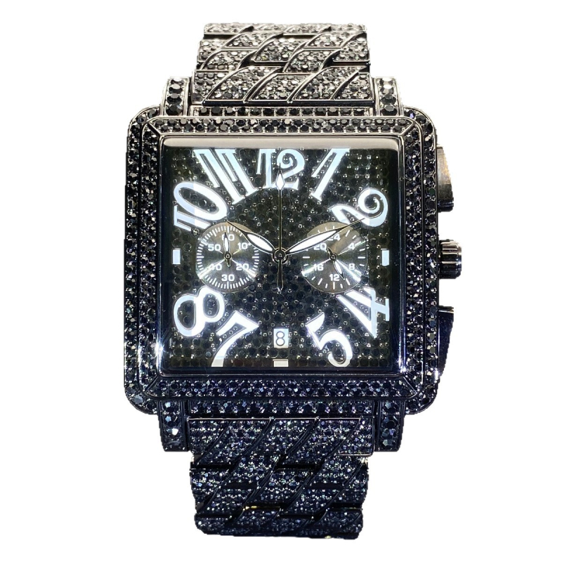 Miss Fox pánske hodinky so štvorcovým ciferníkom, Quartz pohyb (Japonsko), odolnosť voči vode 30 m, kovový puzdro, remienok pozlátený