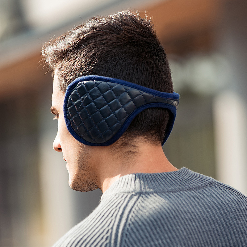 Unisex προστασίες αυτιών από καρό βαμβάκι, ζεστασιά για χειμώνα και φθινόπωρο, κατάλληλες για ταξίδια