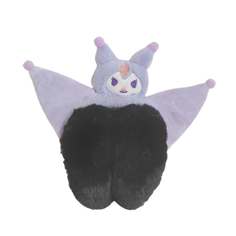 Plyšové skladacie ušné náušníky s 3D zvieracími ušami pre deti – zimné teplo a ochrana proti chladu