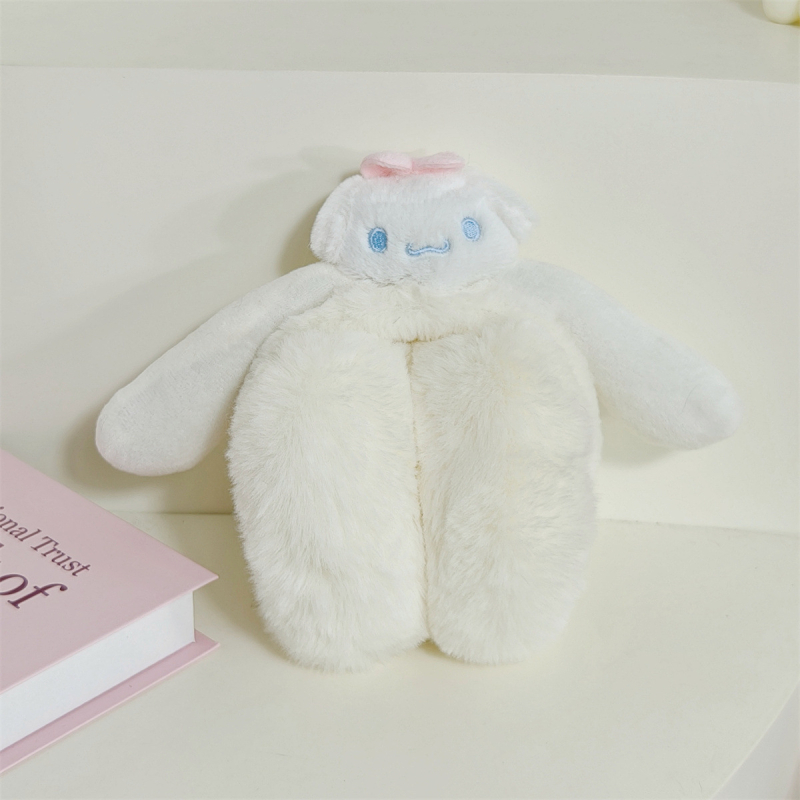 Plyšové skladacie ušné náušníky s 3D zvieracími ušami pre deti – zimné teplo a ochrana proti chladu