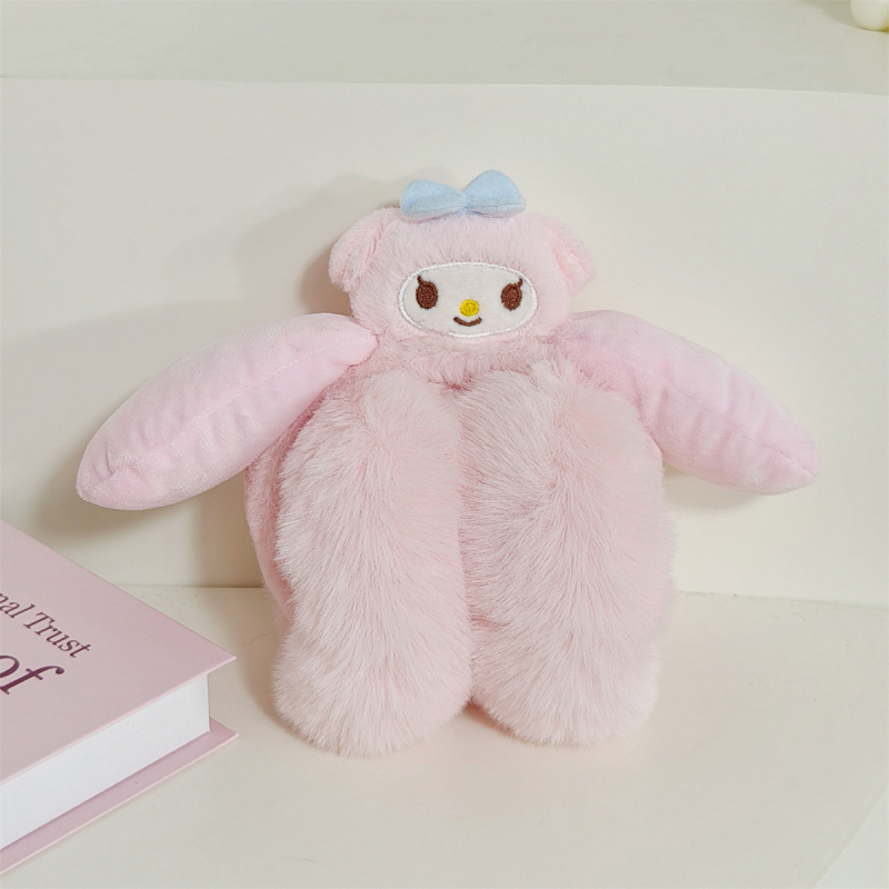 Plyšové skladacie ušné náušníky s 3D zvieracími ušami pre deti – zimné teplo a ochrana proti chladu