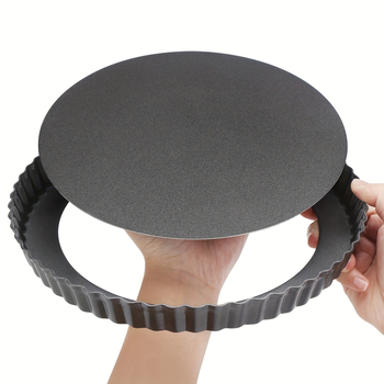 Ümmargune kookvorm krizantemitaolise äärmega, mitteslibv, eemaldatava põhja, süsinikterasest, mudel T-635