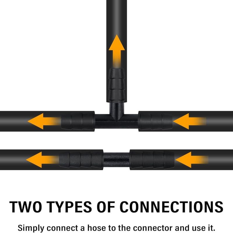 Σετ γρήγορων συνδετήρων σωλήνα ύδρευσης με τριπλό Y συνδετικό, υλικό PP, γενική συμβατότητα, συσκευασία 64 ή 113 τεμάχια