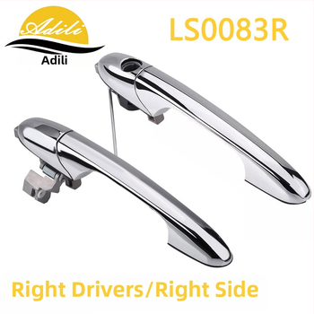 ADILI Vonkajšia rukoväť dverí pre Fiat 500/500C - model 735485875 68069943AC 735485874 68069942AC, plast a kov