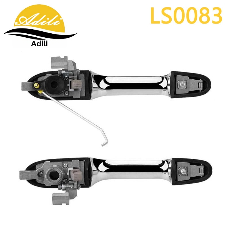ADILI Vonkajšia rukoväť dverí pre Fiat 500/500C - model 735485875 68069943AC 735485874 68069942AC, plast a kov