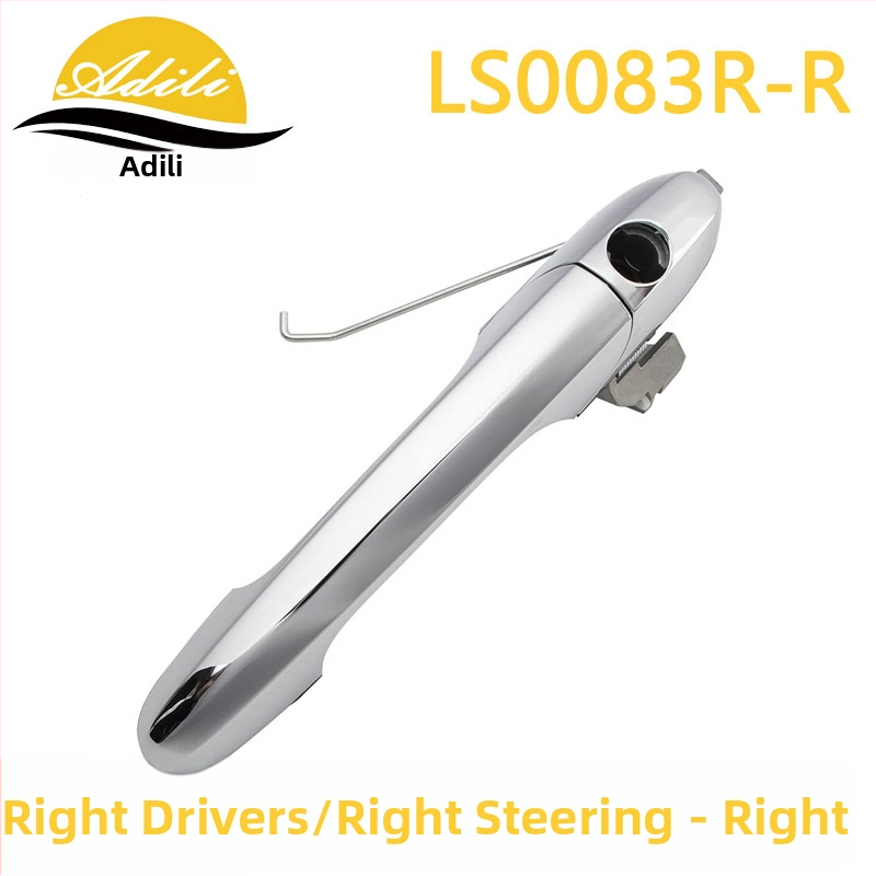 ADILI Vonkajšia rukoväť dverí pre Fiat 500/500C - model 735485875 68069943AC 735485874 68069942AC, plast a kov