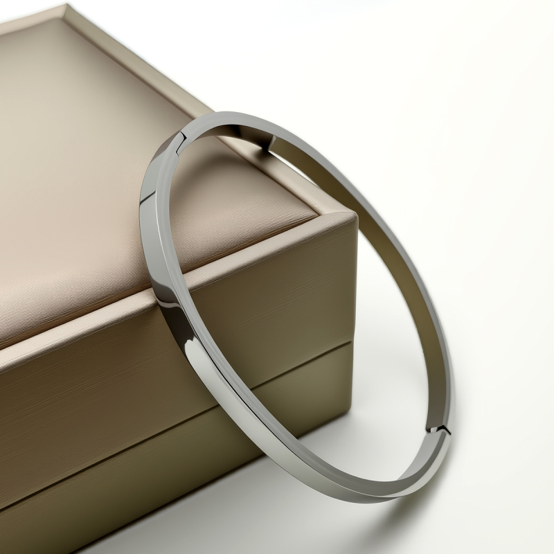 Náramok z nehrdzavejúcej ocele, elektroplátovaný, model A-002, 15 g