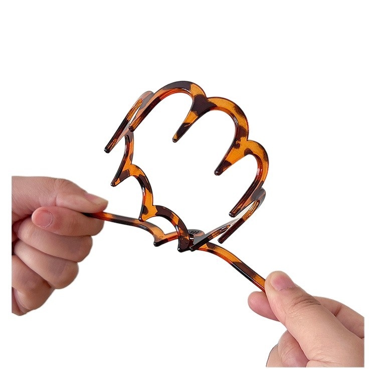 Doplnok do vlasov - plastová gumička a sponka na vlasy, sprejové maľovanie, unisex, štýl Európa a Amerika