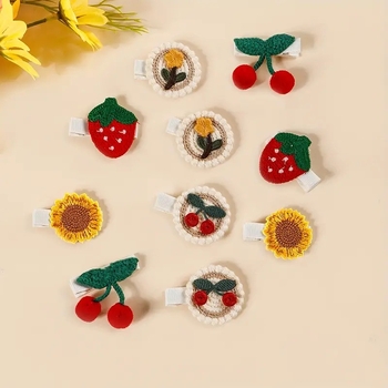 Sponka do vlasov pre deti v tvare mašličky, ručne vyrobená z textilu, Séria Princezná