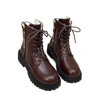 Martin čizme s gornjim dijelom od sintetičke kože, gumena potplata, niski obod, prednje vezivanje, model 6688