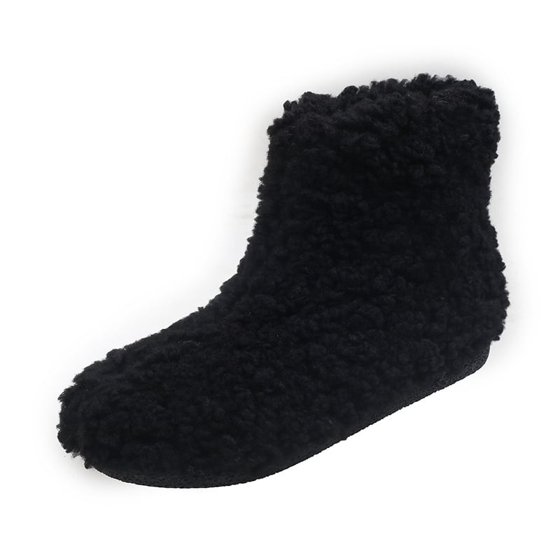 Ženske snježne čizme s fleeceom, korejskog stila, srednje visine, gumeni potplat, okrugli vrh