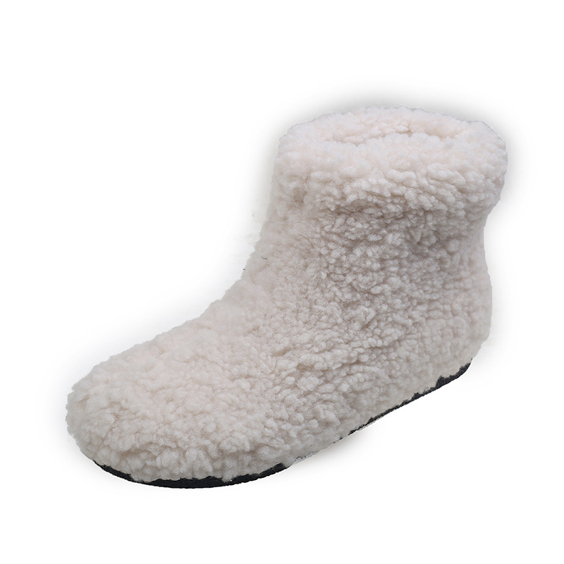 Ženske snježne čizme s fleeceom, korejskog stila, srednje visine, gumeni potplat, okrugli vrh