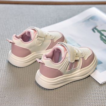 Dječje tenisice od PU kože, casual, s Velcro zatvaračem, prozračne, lagane, gumena potplata