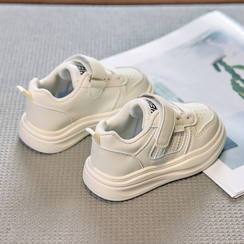 Dječje tenisice od PU kože, casual, s Velcro zatvaračem, prozračne, lagane, gumena potplata