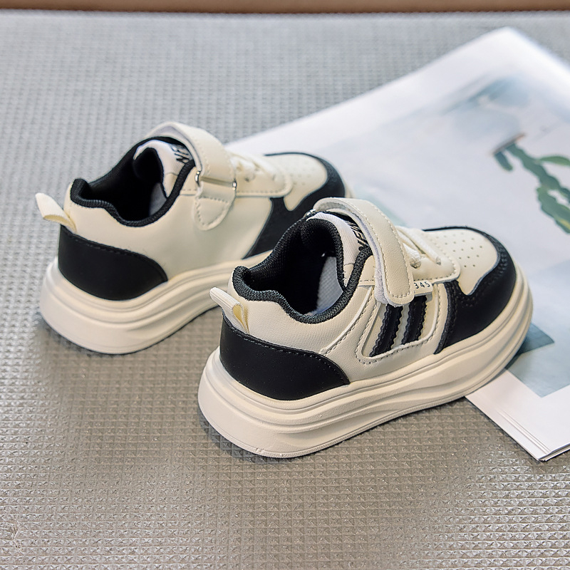 Dječje tenisice od PU kože, casual, s Velcro zatvaračem, prozračne, lagane, gumena potplata