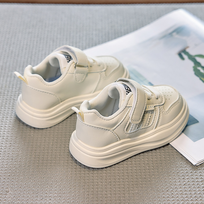 Dječje tenisice od PU kože, casual, s Velcro zatvaračem, prozračne, lagane, gumena potplata