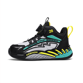 Dječje tenisice za trčanje – gornji dio PU+Mesh, potplat MD, prozračne, lagane, protivklizne, s prugastim uzorkom, za uzrast 4–16 godina