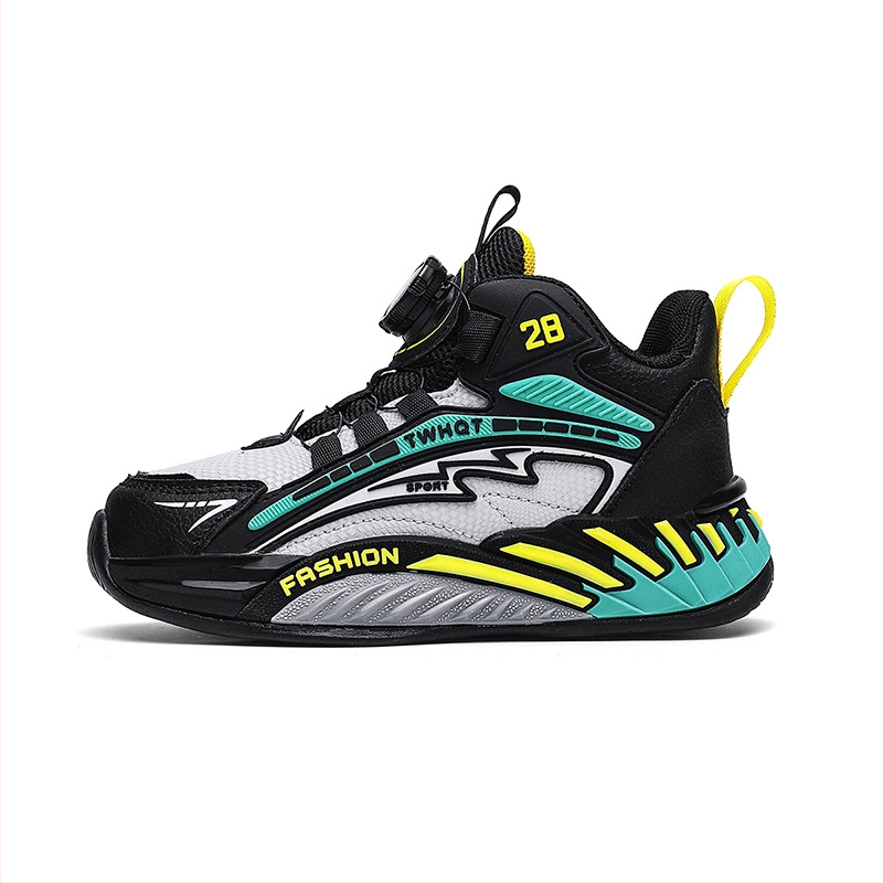 Dječje tenisice za trčanje – gornji dio PU+Mesh, potplat MD, prozračne, lagane, protivklizne, s prugastim uzorkom, za uzrast 4–16 godina