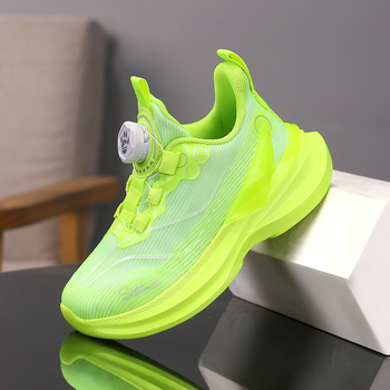 Pantofi sport pentru copii, vară, din plasă respirabilă, închidere cu cataramă rotativă, unisex, talpă EVA