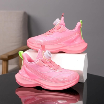 Pantofi sport pentru copii, vară, din plasă respirabilă, închidere cu cataramă rotativă, unisex, talpă EVA