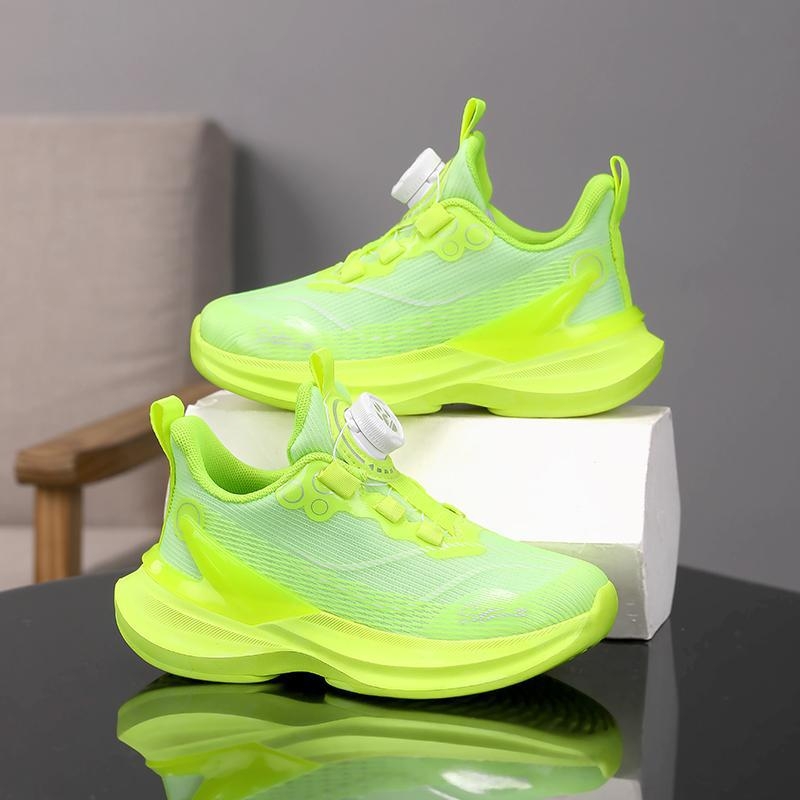 Pantofi sport pentru copii, vară, din plasă respirabilă, închidere cu cataramă rotativă, unisex, talpă EVA