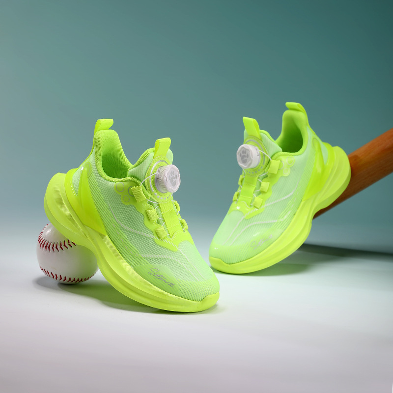 Pantofi sport pentru copii, vară, din plasă respirabilă, închidere cu cataramă rotativă, unisex, talpă EVA