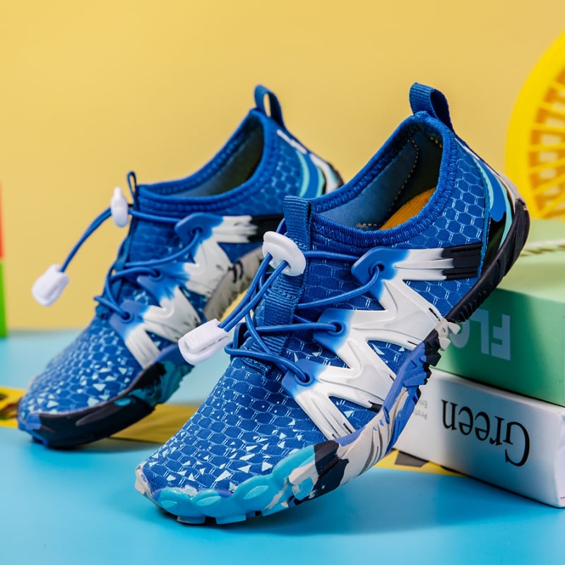 Παιδικά παπούτσια για νερό και ποτάμια – γρήγορο στέγνωμα, unisex, κούμπωμα με αγκράφα, διχτυωτή επένδυση, αντιολισθητική καουτσούκ σόλα