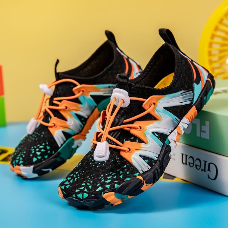 Παιδικά παπούτσια για νερό και ποτάμια – γρήγορο στέγνωμα, unisex, κούμπωμα με αγκράφα, διχτυωτή επένδυση, αντιολισθητική καουτσούκ σόλα