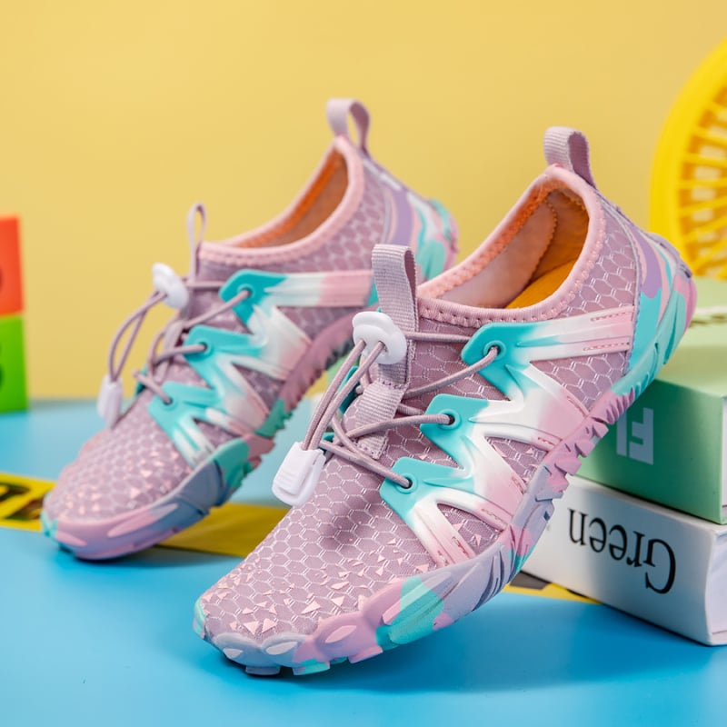 Παιδικά παπούτσια για νερό και ποτάμια – γρήγορο στέγνωμα, unisex, κούμπωμα με αγκράφα, διχτυωτή επένδυση, αντιολισθητική καουτσούκ σόλα