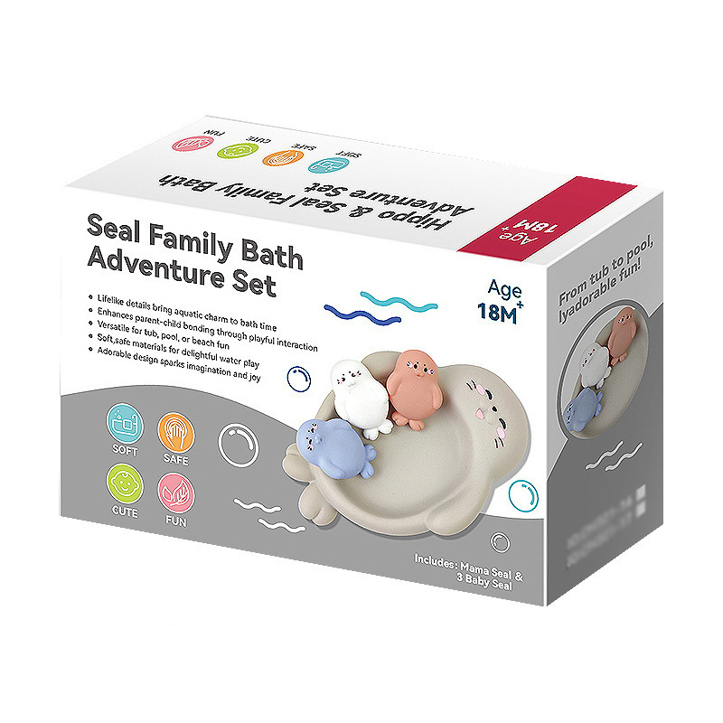 Detská vodná hračka do kúpeľa - Behenle vinyl, plávajúca hračka pre 0–3 rokov, kognitívny rozvoj