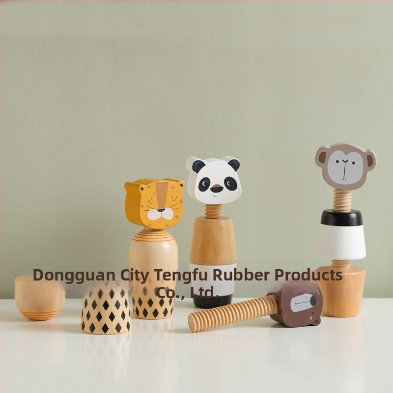 Puidust mutrite ja poltide kokkupanemise mänguasja, mudel PMZ2208, lastele 4-6 aastat