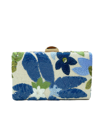 Clutch de seară cu broderie de paiete, formă pătrată-cutie, poliester, design exterior 3D, închidere cu cataramă, buzunar intern pentru telefon (toamnă 2025)