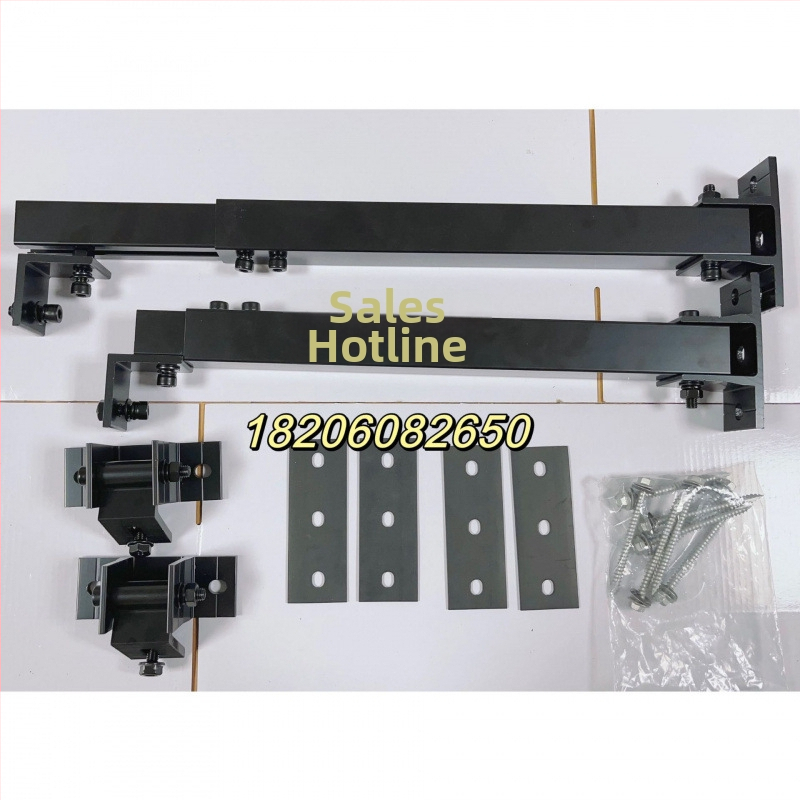Saulės skydelio laikiklis iš aliuminio lydinio AL6005-T5, reguliuojamas 15–30°, priekyje ir galiniai kojos, svoris 2
