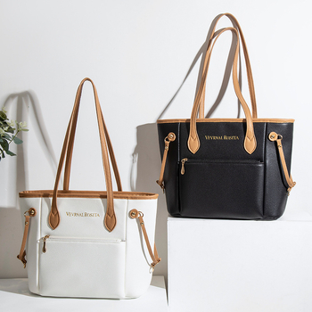 VR DL278 Geantă Tote – stil retro european american, PU, formă orizontal dreptunghiulară, fermoar, buzunare interne (buzunar ascuns cu fermoar, buzunar pentru telefon, buzunar pentru documente, buzunar cu compartimente), căptușeală poliester, pentru uz zil