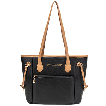 VR DL278 Geantă Tote – stil retro european american, PU, formă orizontal dreptunghiulară, fermoar, buzunare interne (buzunar ascuns cu fermoar, buzunar pentru telefon, buzunar pentru documente, buzunar cu compartimente), căptușeală poliester, pentru uz zil